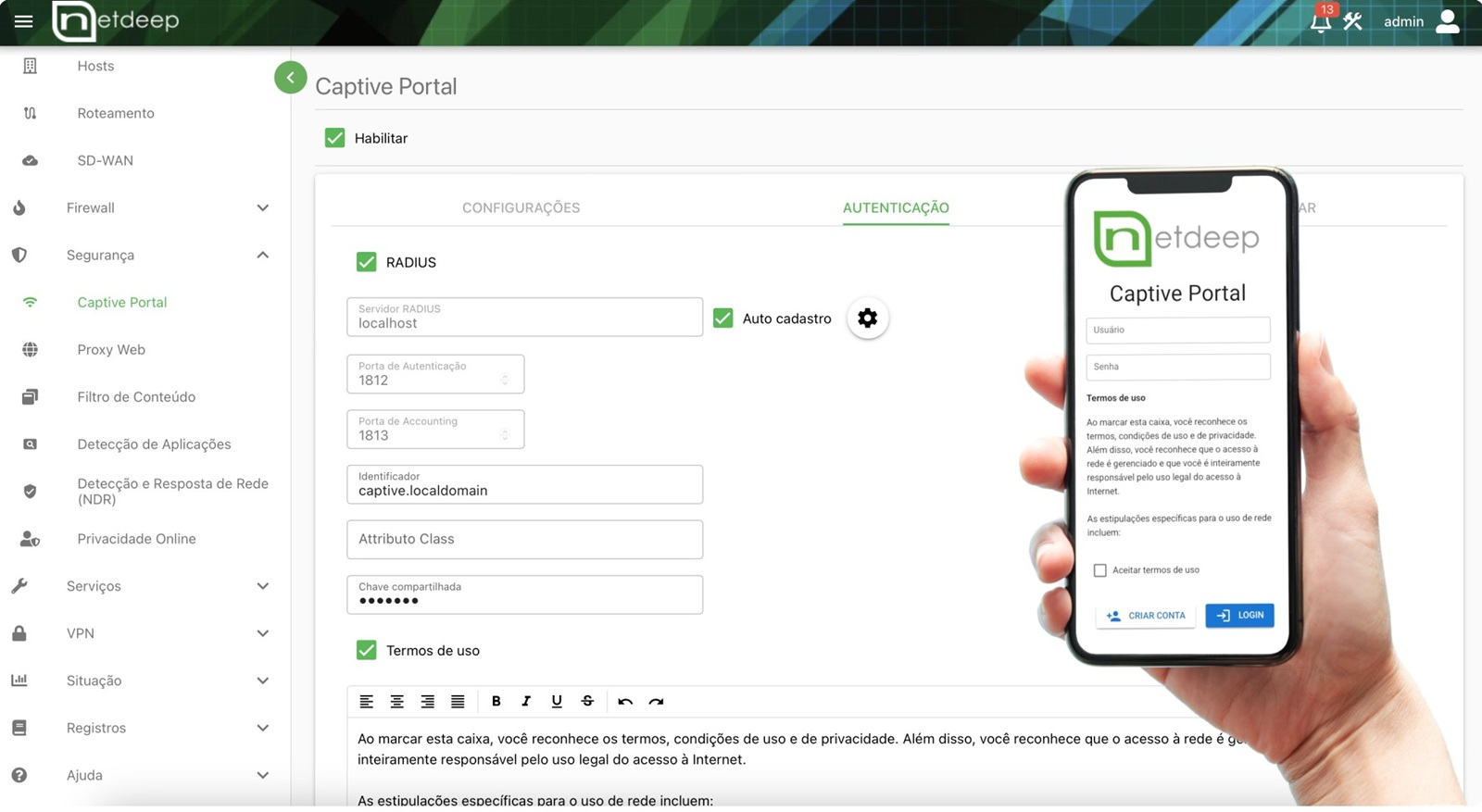 NDS Firewall - Captive Portal